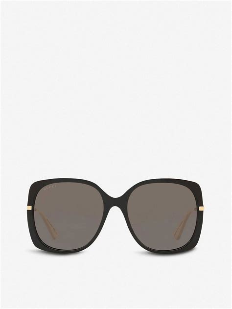 gucci - gg0511s - shiny dark havana - metal|Gucci GG0511S 003 57 Prescription Sunglasses .